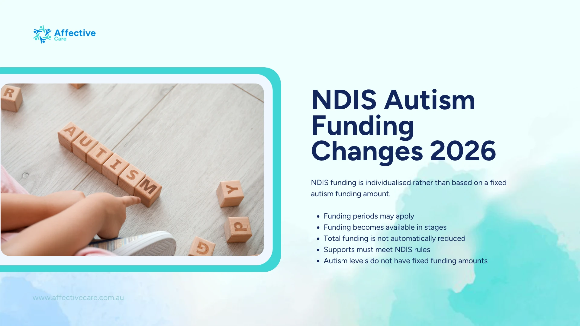 NDIS autism funding changes 2026: funding is individualised, funding periods apply and autism levels have no fixed funding amount