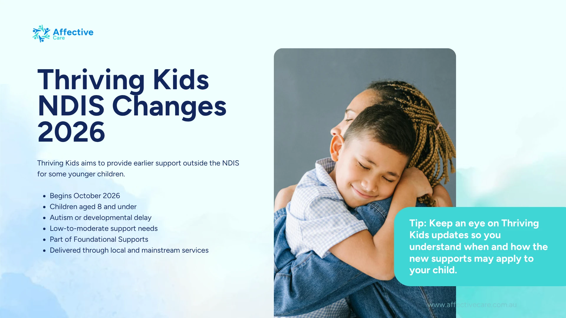 Thriving Kids NDIS changes 2026: early support outside the NDIS for children aged 8 and under with autism or developmental delay and low to moderate support needs