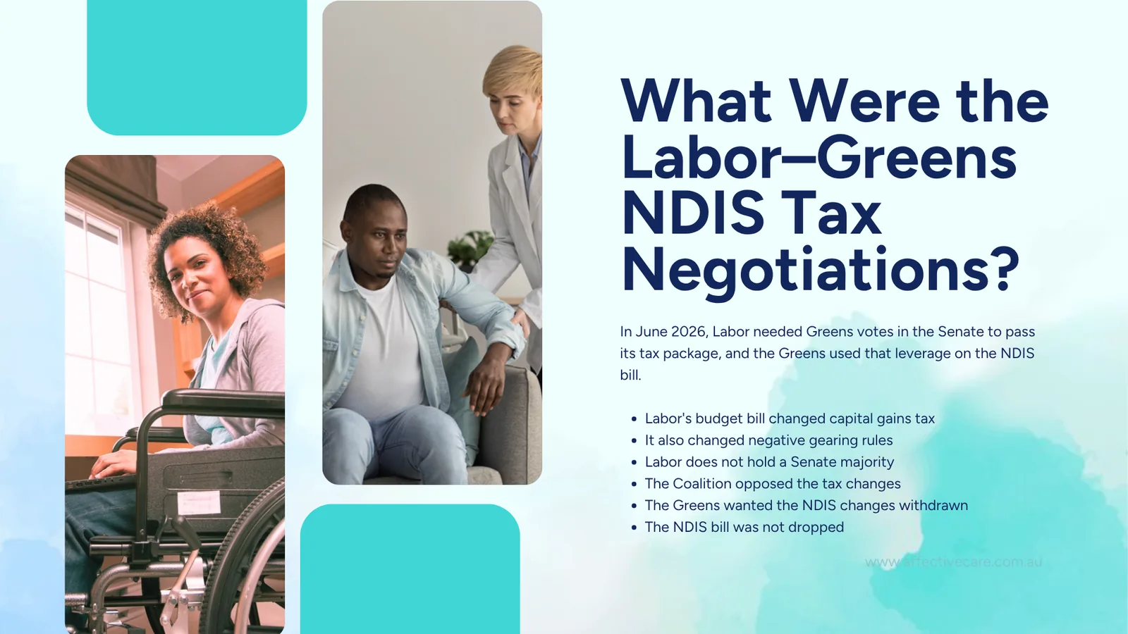 Infographic: what were the Labor–Greens NDIS tax negotiations in June 2026