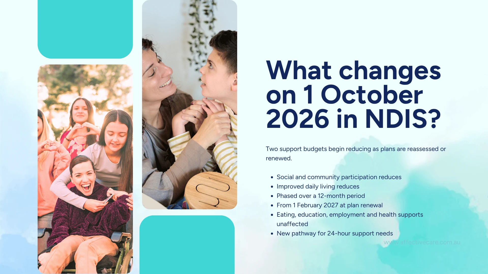 Social participation and improved daily living budgets reduce from 1 October 2026