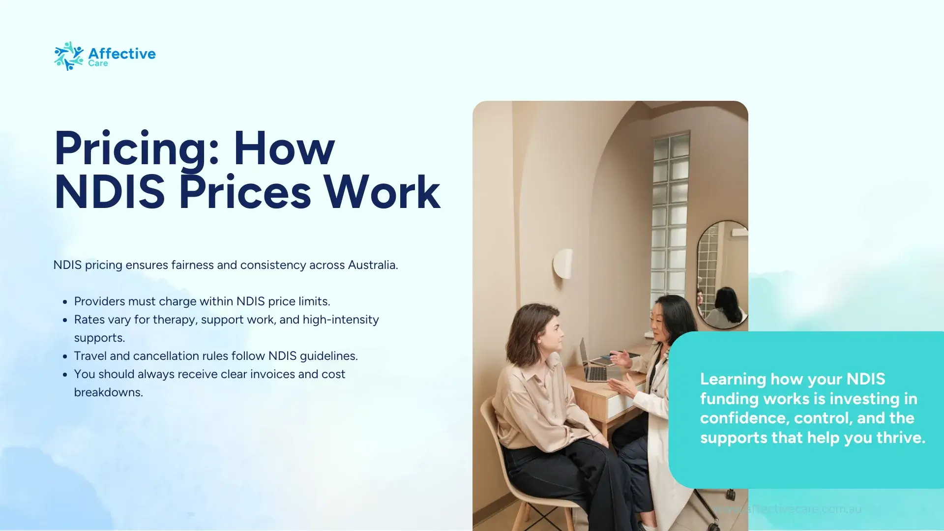 Pricing How NDIS Prices Work