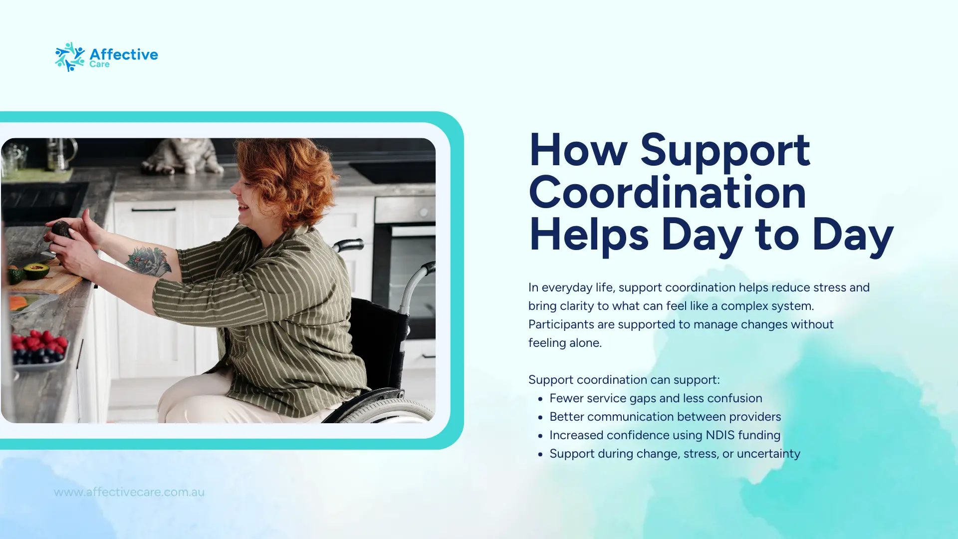 How Support Coordination Helps day to day