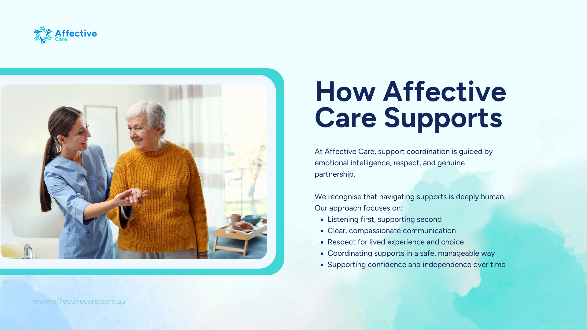 How affective care supports for ndis support coordination