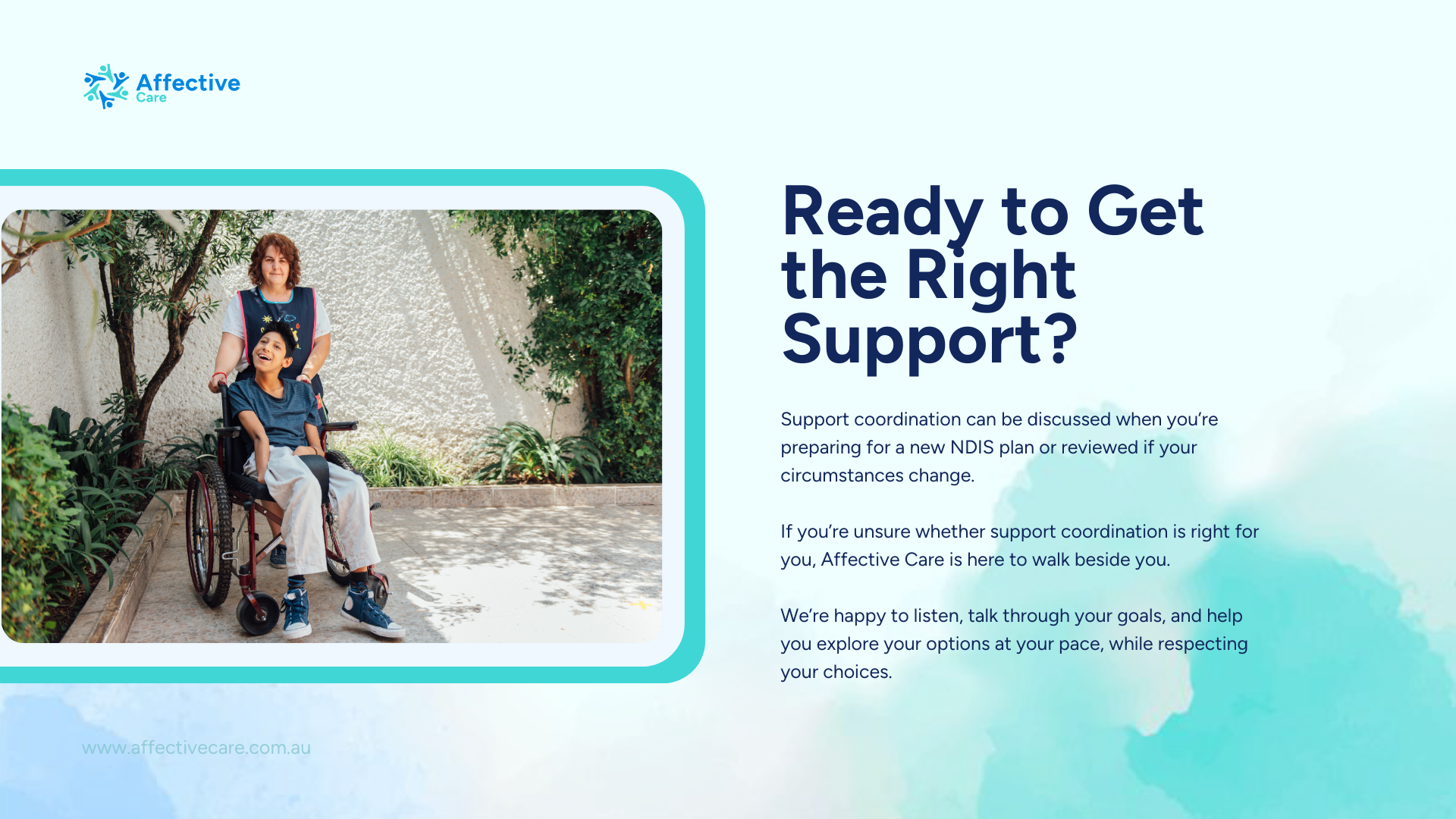 Ready to get the right support for the NDIS support coordination