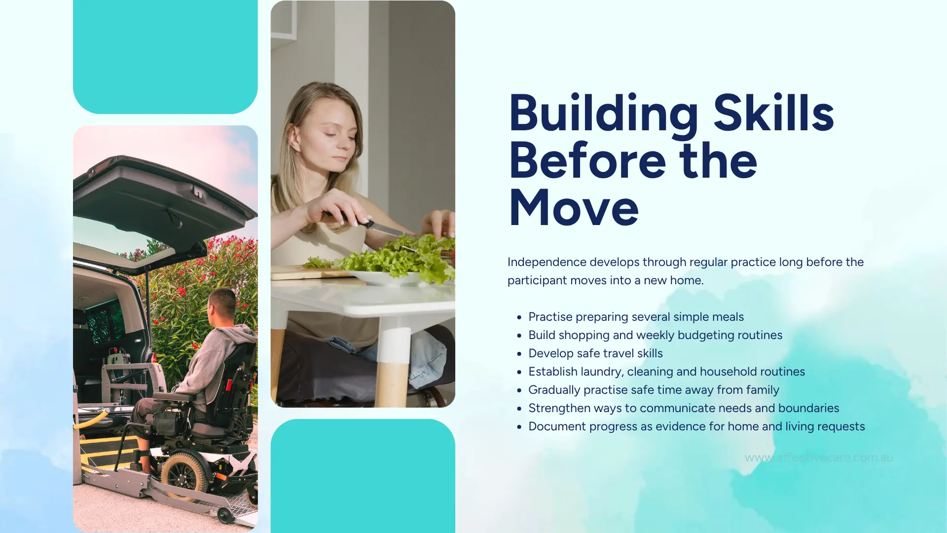 Building skills before the move